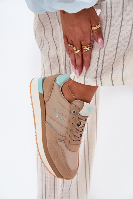 iš zomšos Sneakers modelio batai Moteriškas Big Star RR274A048 HI-POLY SYSTEM smėlio spalvos iš zomšos Sneakers modelio batai Moteriškas Big Star RR274A048 HI-POLY SYSTEM smėlio spalvos