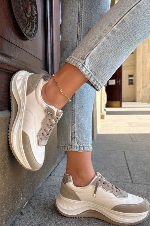 iš zomšos Sneakers modelio batai Moteriškas su platforma Big Star RR274A344 HI-POLY SYSTEM smėlio spalvos iš zomšos Sneakers modelio batai Moteriškas su platforma Big Star RR274A344 HI-POLY SYSTEM smėlio spalvos