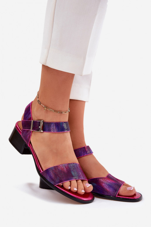 Moteriškos basutės Moteriškas su kulniukais Tai turiciejka N6802-15 rožinės spalvos