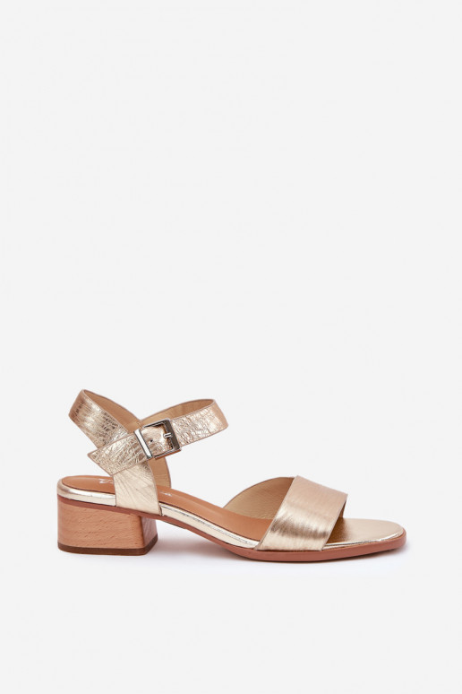 Moteriškos basutės Moteriškas su kulniukais Tai turiciejka N6802-25 aukso spalvos Moteriškos basutės Moteriškas su kulniukais Tai turiciejka N6802-25 aukso spalvos