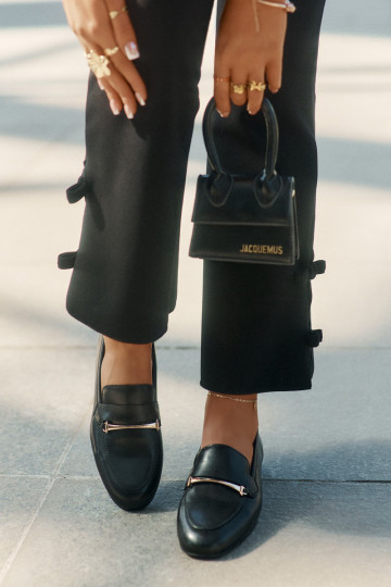 Oda batai moteriški mokasinai Tai turiciejka K6809-01 juodos spalvos 2