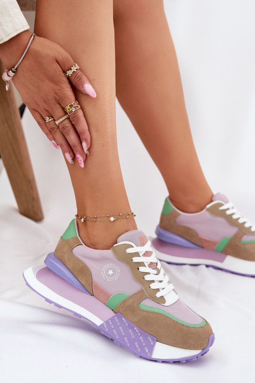 iš zomšos Sneakers modelio batai Moteriškas su platforma Big Star RR274815 HI-POLY SYSTEM rožinės spalvos iš zomšos Sneakers modelio batai Moteriškas su platforma Big Star RR274815 HI-POLY SYSTEM rožinės spalvos