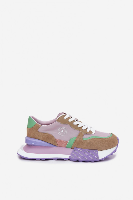 iš zomšos Sneakers modelio batai Moteriškas su platforma Big Star RR274815 HI-POLY SYSTEM rožinės spalvos iš zomšos Sneakers modelio batai Moteriškas su platforma Big Star RR274815 HI-POLY SYSTEM rožinės spalvos