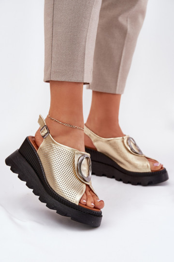 Moteriškos basutės Moteriškas Ant platformos su ornamentais Artiker 56C0109 aukso spalvos