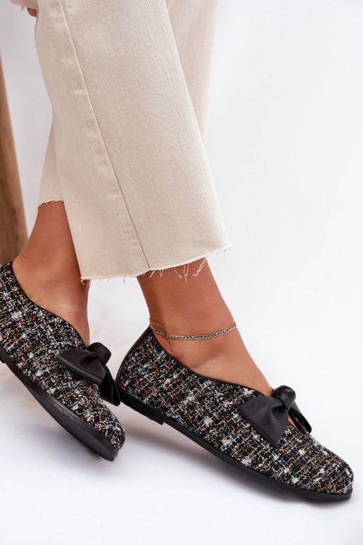 Balerinos su kaspinais Laura Messi 2921 juodos spalvos Balerinos su kaspinais Laura Messi 2921 juodos spalvos