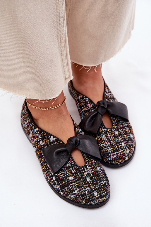 Balerinos su kaspinais Laura Messi 2921 juodos spalvos Balerinos su kaspinais Laura Messi 2921 juodos spalvos