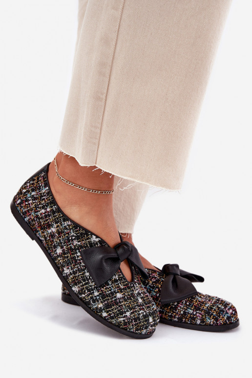 Balerinos su kaspinais Laura Messi 2921 juodos spalvos Balerinos su kaspinais Laura Messi 2921 juodos spalvos