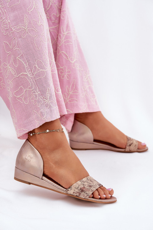 Moteriškos basutės Tai turiciejka 01971-71 aukso spalvos Moteriškos basutės Tai turiciejka 01971-71 aukso spalvos