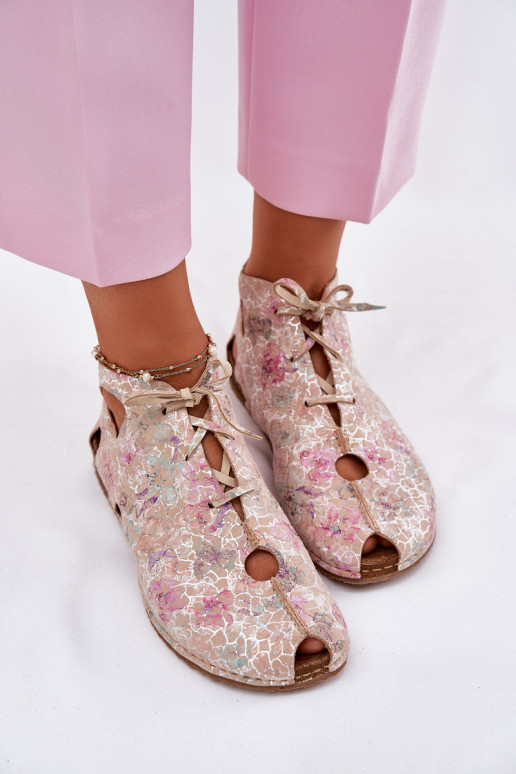 Raštuotas Oda Aulinukai Tai turiciejka 03426-48 smėlio spalvos Raštuotas Oda Aulinukai Tai turiciejka 03426-48 smėlio spalvos