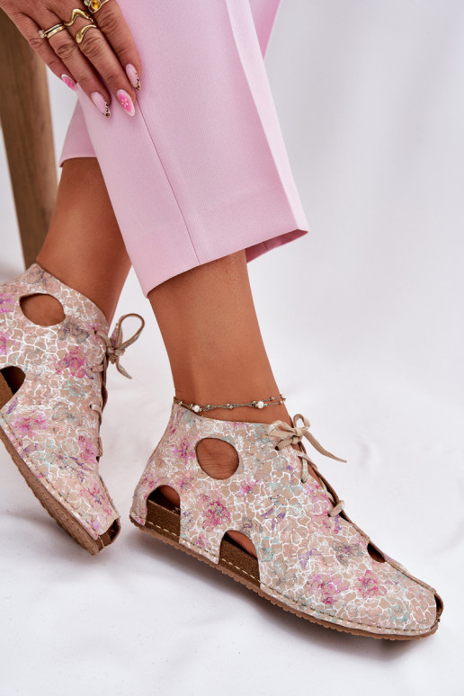 Raštuotas Oda Aulinukai Tai turiciejka 03426-48 smėlio spalvos Raštuotas Oda Aulinukai Tai turiciejka 03426-48 smėlio spalvos