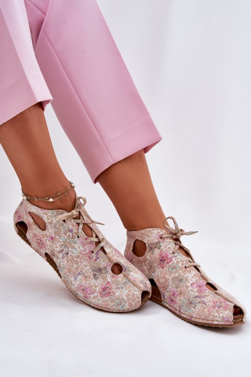 Raštuotas Oda Aulinukai Tai turiciejka 03426-48 smėlio spalvos Raštuotas Oda Aulinukai Tai turiciejka 03426-48 smėlio spalvos