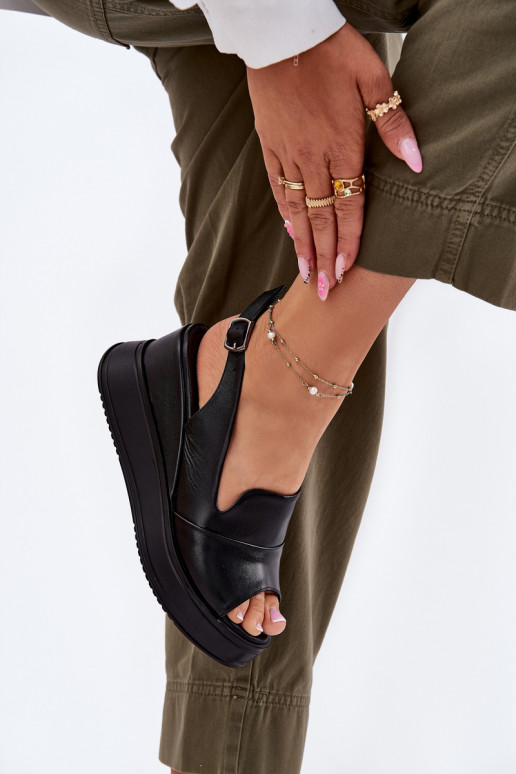 Oda Moteriškas Platforminės basutės Artiker 52C0484 juodos spalvos Oda Moteriškas Platforminės basutės Artiker 52C0484 juodos spalvos