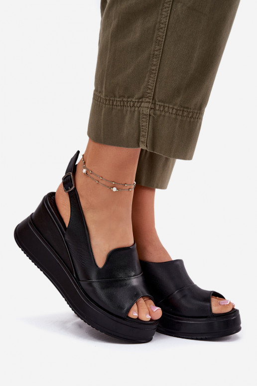 Oda Moteriškas Platforminės basutės Artiker 52C0484 juodos spalvos Oda Moteriškas Platforminės basutės Artiker 52C0484 juodos spalvos