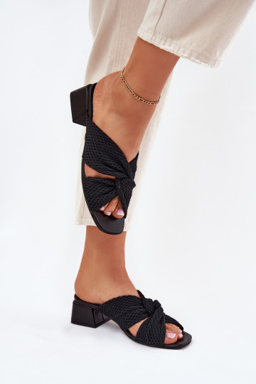 Moteriškos šlepetės Klocke Tai turiciejka 06955-01 juodos spalvos