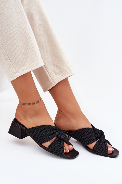 Moteriškos šlepetės Klocke Tai turiciejka 06955-01 juodos spalvos Moteriškos šlepetės Klocke Tai turiciejka 06955-01 juodos spalvos