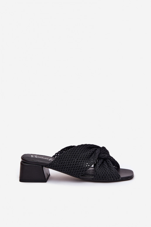 Moteriškos šlepetės Klocke Tai turiciejka 06955-01 juodos spalvos Moteriškos šlepetės Klocke Tai turiciejka 06955-01 juodos spalvos