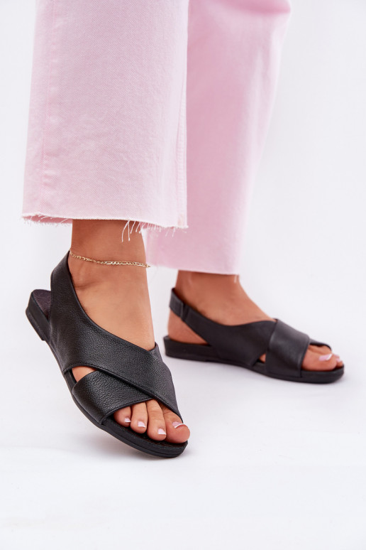 Zazoo 40407 basutės Oda Moteriškas juodos spalvos