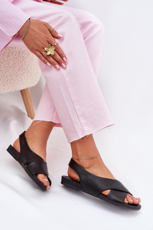 Zazoo 40407 basutės Oda Moteriškas juodos spalvos