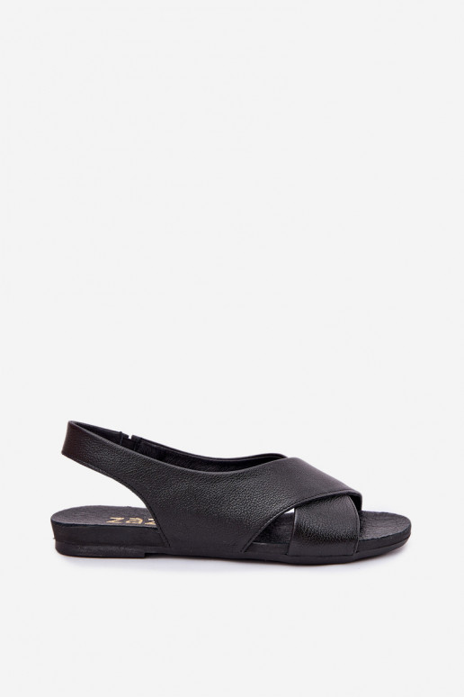 Zazoo 40407 basutės Oda Moteriškas juodos spalvos