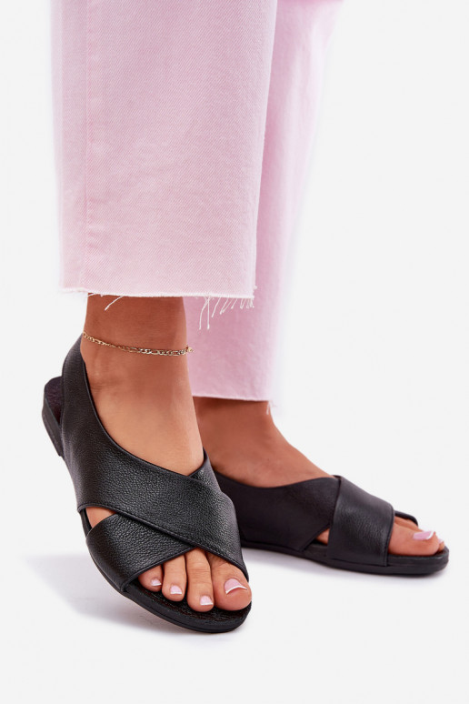 Zazoo 40407 basutės Oda Moteriškas juodos spalvos