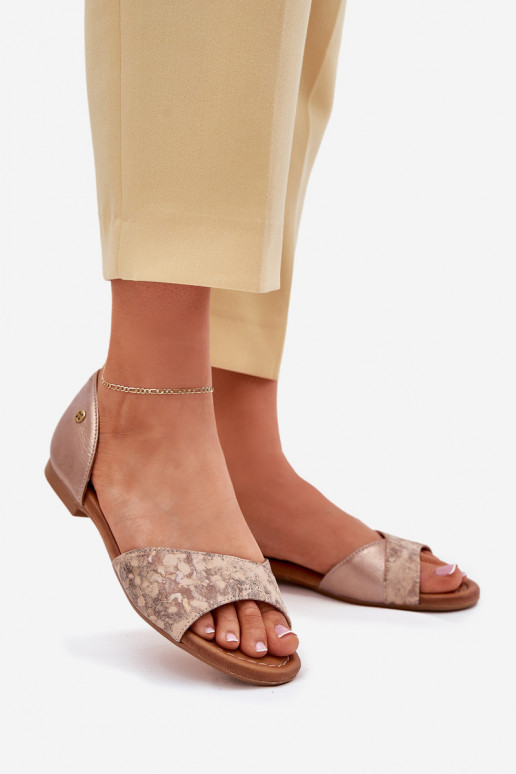 Moteriškos basutės Moteriškas su plačiais kulniukais Tai turiciejka 06947-25 aukso spalvos Moteriškos basutės Moteriškas su plačiais kulniukais Tai turiciejka 06947-25 aukso spalvos