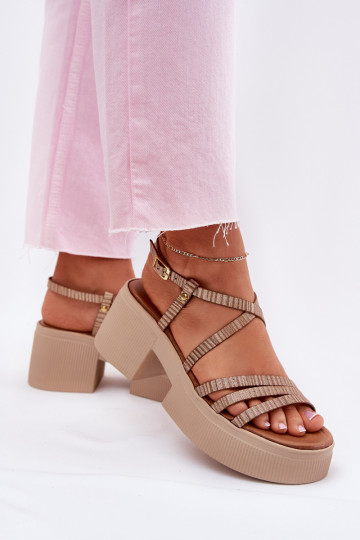 Moteriškos basutės Moteriškas Tai turiciejka 06990-25 aukso spalvos