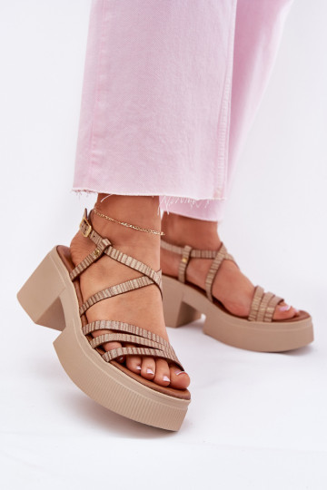 Moteriškos basutės Moteriškas Tai turiciejka 06990-25 aukso spalvos 2