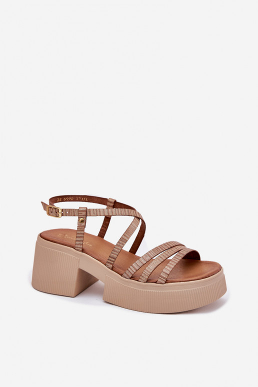 Moteriškos basutės Moteriškas Tai turiciejka 06990-25 aukso spalvos Moteriškos basutės Moteriškas Tai turiciejka 06990-25 aukso spalvos