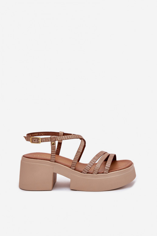 Moteriškos basutės Moteriškas Tai turiciejka 06990-25 aukso spalvos Moteriškos basutės Moteriškas Tai turiciejka 06990-25 aukso spalvos