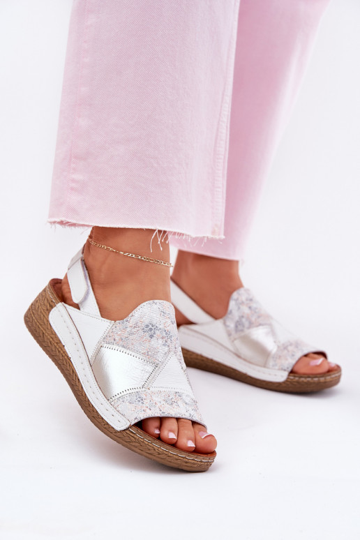 Moteriškos basutės Moteriškas Ant platformos Su Braid Tai turiciejka L7067-11 baltos spalvos Moteriškos basutės Moteriškas Ant platformos Su Braid Tai turiciejka L7067-11 baltos spalvos