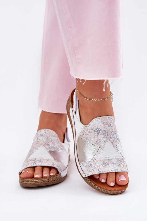 Moteriškos basutės Moteriškas Ant platformos Su Braid Tai turiciejka L7067-11 baltos spalvos Moteriškos basutės Moteriškas Ant platformos Su Braid Tai turiciejka L7067-11 baltos spalvos