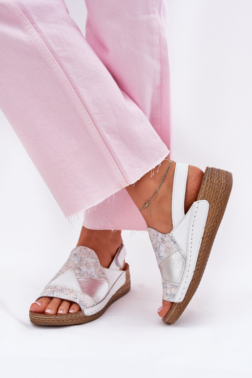 Moteriškos basutės Moteriškas Ant platformos Su Braid Tai turiciejka L7067-11 baltos spalvos Moteriškos basutės Moteriškas Ant platformos Su Braid Tai turiciejka L7067-11 baltos spalvos