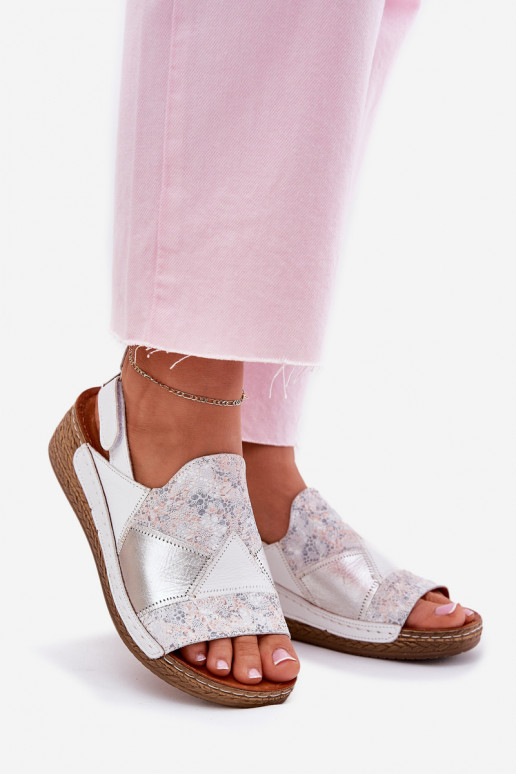 Moteriškos basutės Moteriškas Ant platformos Su Braid Tai turiciejka L7067-11 baltos spalvos Moteriškos basutės Moteriškas Ant platformos Su Braid Tai turiciejka L7067-11 baltos spalvos