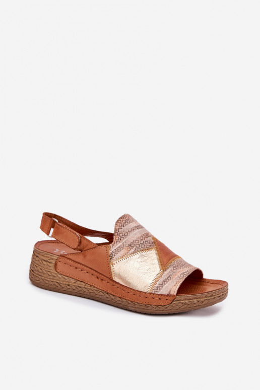 Moteriškos basutės Moteriškas Ant platformos Su Braid Tai turiciejka L7067-29 rudos spalvos Moteriškos basutės Moteriškas Ant platformos Su Braid Tai turiciejka L7067-29 rudos spalvos