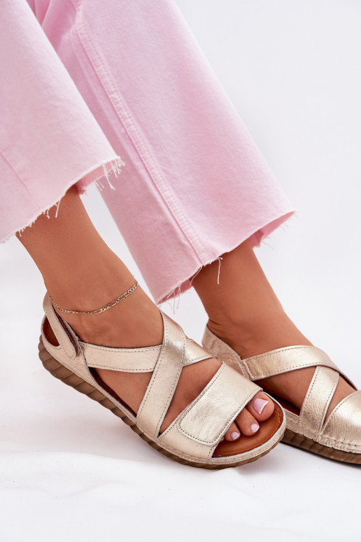 Moteriškos basutės Moteriškas su lipniais užsegimais Tai turiciejka L6848-25 aukso spalvos Moteriškos basutės Moteriškas su lipniais užsegimais Tai turiciejka L6848-25 aukso spalvos