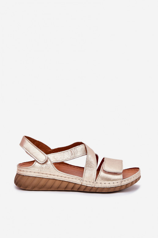 Moteriškos basutės Moteriškas su lipniais užsegimais Tai turiciejka L6848-25 aukso spalvos Moteriškos basutės Moteriškas su lipniais užsegimais Tai turiciejka L6848-25 aukso spalvos