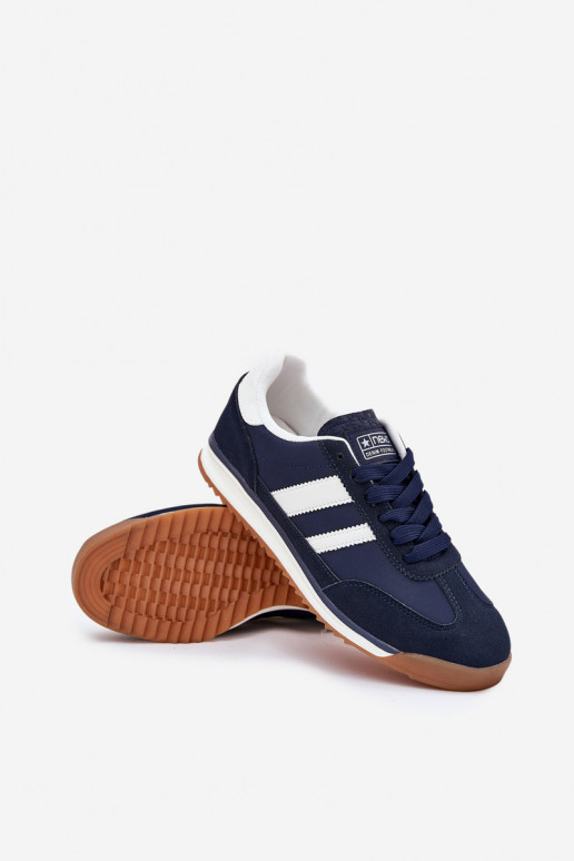 sportiniai bateliai Sneakers modelio batai Vyriški tamsiai mėlynos spalvos Sivara