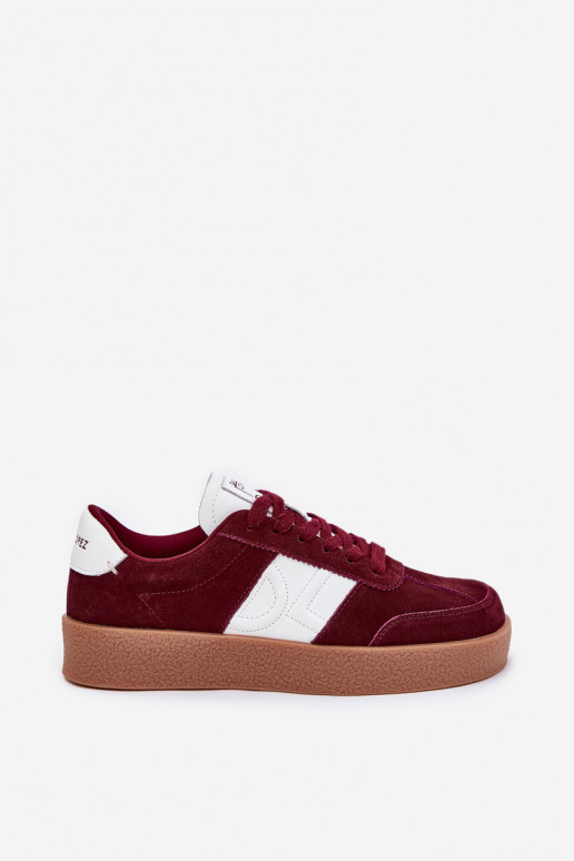 iš zomšos Sneakers modelio batai Moteriškas Daniel Lopez Just Dare SS2D4023 bordo spalvos iš zomšos Sneakers modelio batai Moteriškas Daniel Lopez Just Dare SS2D4023 bordo spalvos
