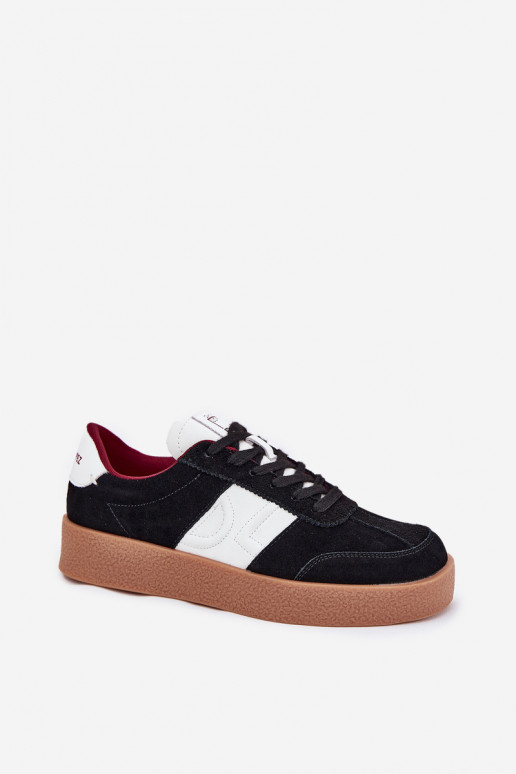 iš zomšos Sneakers modelio batai Moteriškas Daniel Lopez Just Dare SS2D4021 juodos spalvos iš zomšos Sneakers modelio batai Moteriškas Daniel Lopez Just Dare SS2D4021 juodos spalvos