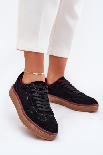 iš zomšos Moteriškas Sneakers modelio batai Daniel Lopez Just Dare SS2D4006 juodos spalvos 2