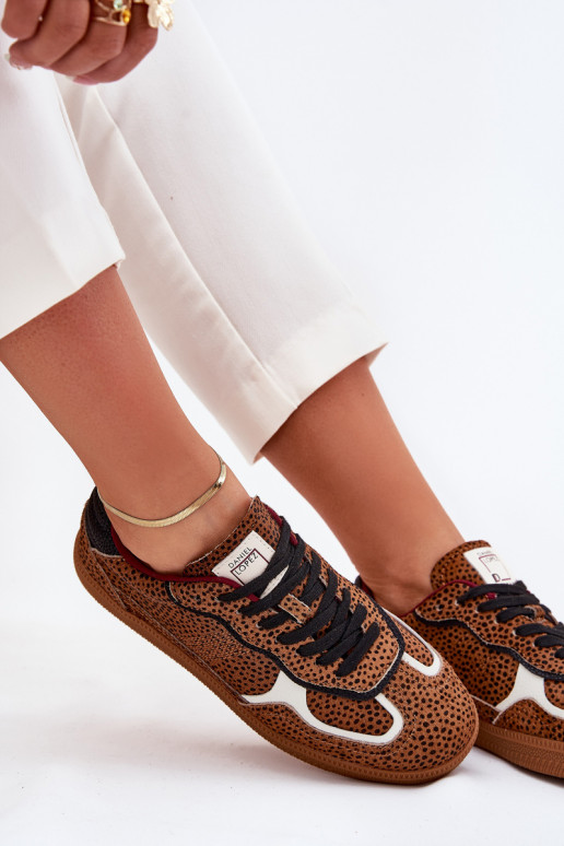 Sneakers modelio batai Moteriškas Daniel Lopez Just Dare SS2D4016 rudos spalvos Sneakers modelio batai Moteriškas Daniel Lopez Just Dare SS2D4016 rudos spalvos