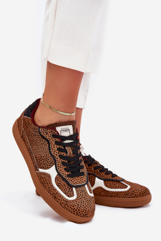 Sneakers modelio batai Moteriškas Daniel Lopez Just Dare SS2D4016 rudos spalvos Sneakers modelio batai Moteriškas Daniel Lopez Just Dare SS2D4016 rudos spalvos