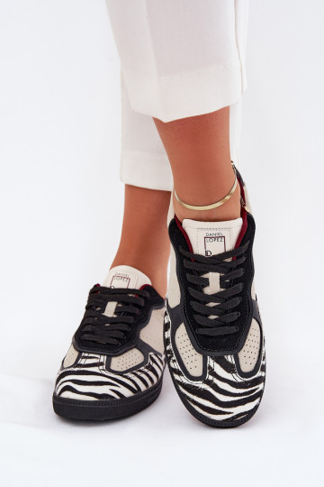Sneakers modelio batai Moteriškas Daniel Lopez Just Dare SS2D4015 Zebra smėlio spalvos 2