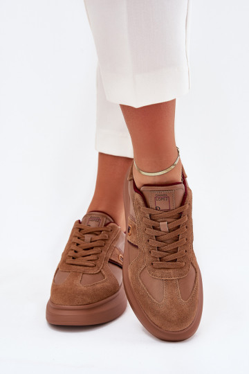 Oda Moteriškas Sneakers modelio batai su platforma Daniel Lopez Just Dare SS2D4005 rudos spalvos 2