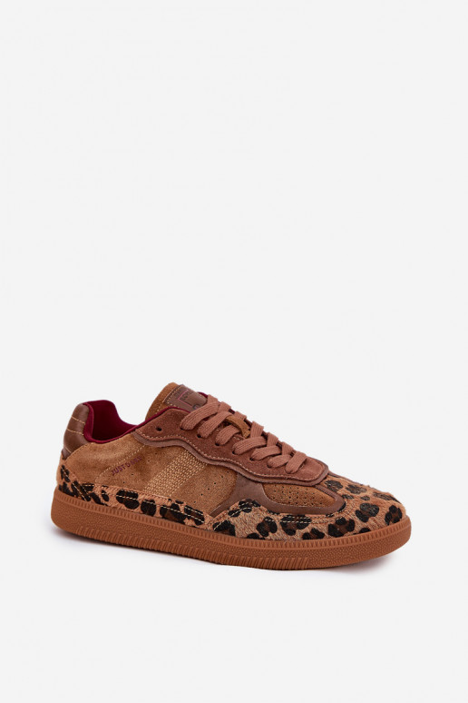 Sneakers modelio batai Moteriškas Daniel Lopez Just Dare SS2D4017 su leopardo kailio raštais Sneakers modelio batai Moteriškas Daniel Lopez Just Dare SS2D4017 su leopardo kailio raštais