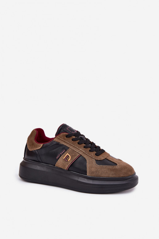 Oda Moteriškas Sneakers modelio batai su platforma Daniel Lopez Just Dare SS2D4001 juodos spalvos