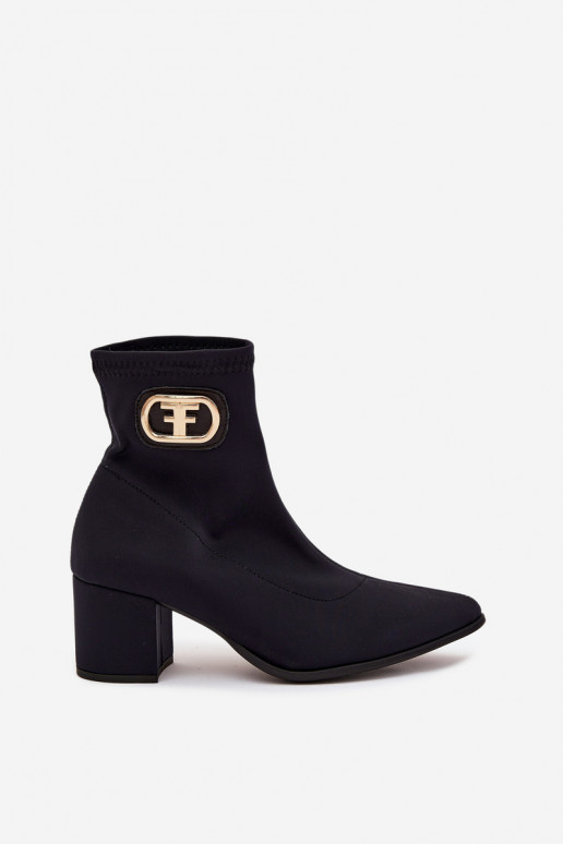 Moteriški aulinukai Ze aukso spalvosm Detalem Zazoo 3128 juodos spalvos Moteriški aulinukai Ze aukso spalvosm Detalem Zazoo 3128 juodos spalvos