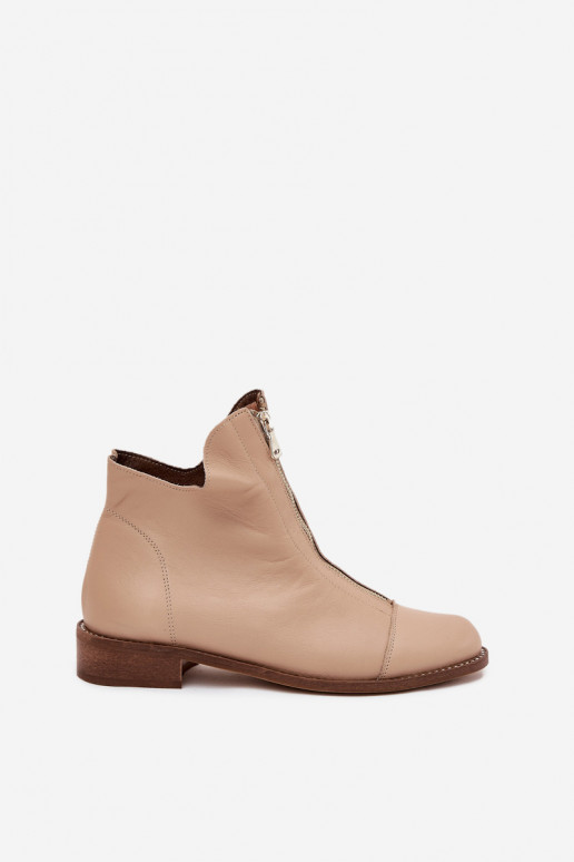 Oda Aulinukai su užtrauktukais Zazoo 2785/079 smėlio spalvos