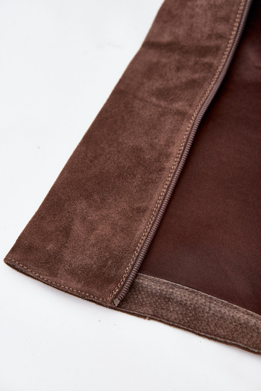 iš zomšos ilgaauliai batai su kulniukais Užraktas rudos spalvos Lissara iš zomšos ilgaauliai batai su kulniukais Užraktas rudos spalvos Lissara