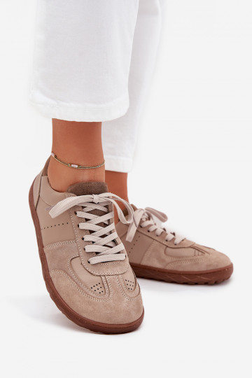 Oda Moteriški batai Barefoot Zazoo N1277S2 smėlio spalvos